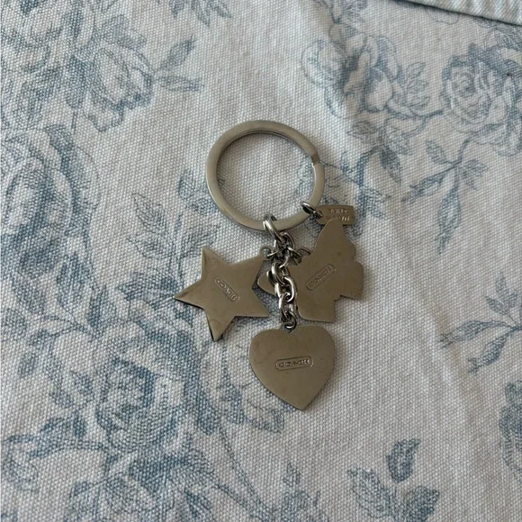 Coach Key Chain with Heart, Butterfly and Star Charms - Picture 2 of 2